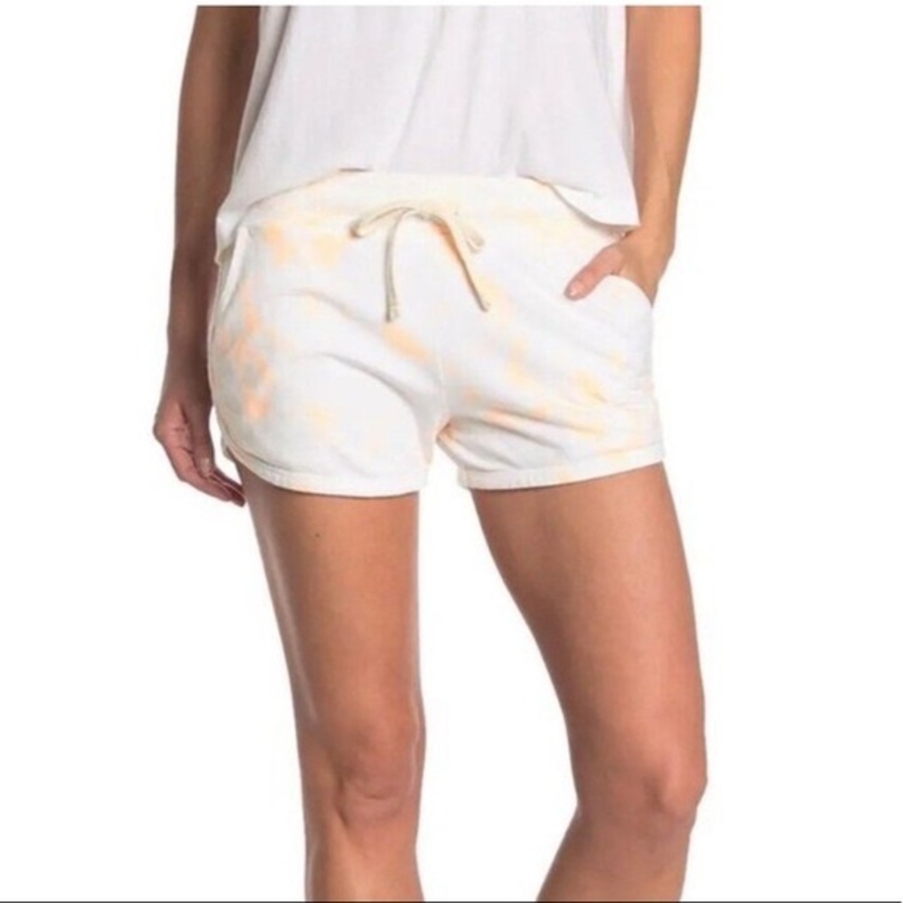 Sundry Orange Cream Tie Dye Shorts